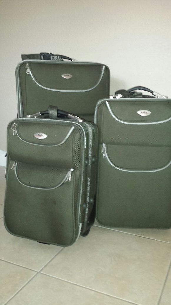 American Uni 3-pc luggage set