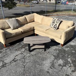 Gorgeous Tan Rowe Furniture Sectional 