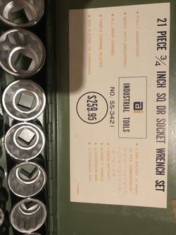 Drive Socket Wrench Set 3/4 inch