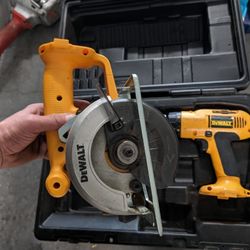 DeWalt Hammer Drill & Circular Saw.
