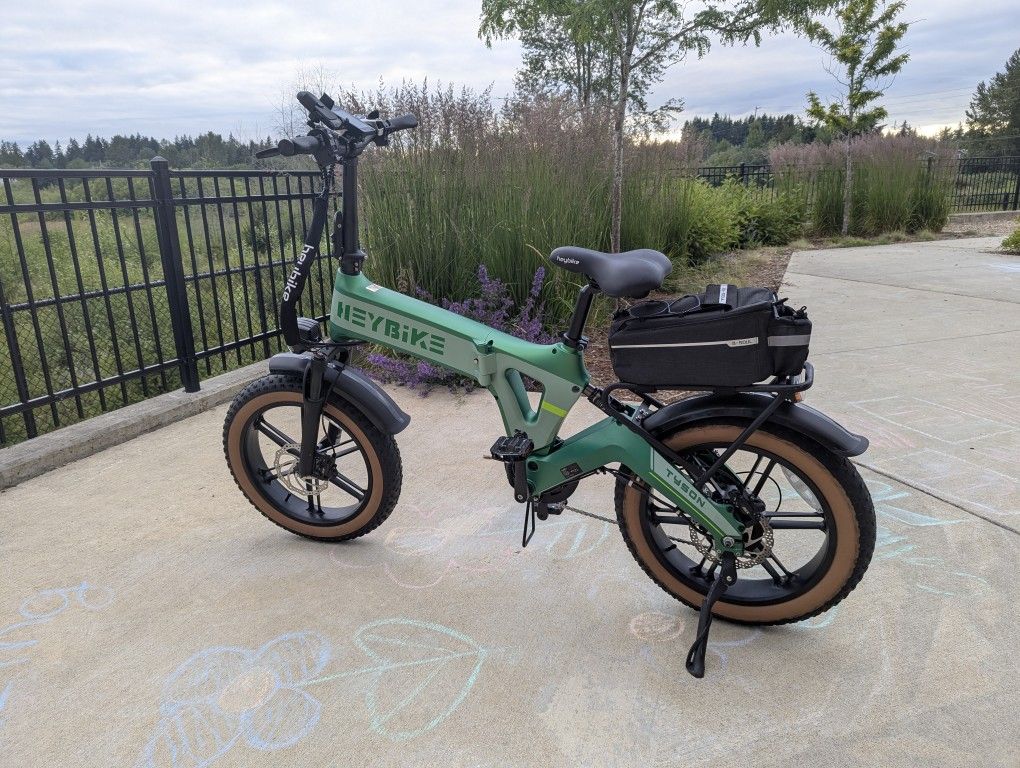 E-bike Heybike Full Suspension Foldable Tyson 28mph Fat tire electric bike