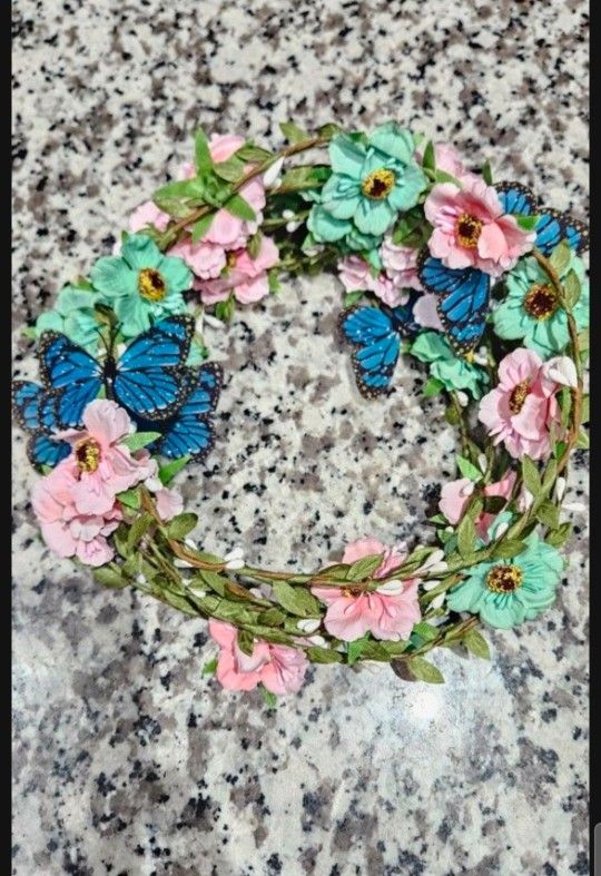 6 Butterfly Floral Halos