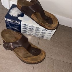 Men's Birkenstock Brown Ramses Sandal Leather AUTHENTIC EUR 45: Pre-owned
