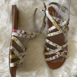ONeill Floral Strappy Sandal Women's Size 8