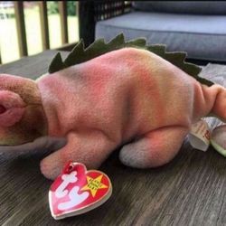 🎄Rare 1997 Rainbow Iggy Beanie Babies 