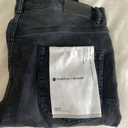 Mens Purple-Brand Dropped Fit Mid Rise With Slim leg Style No P002 US Sz 33