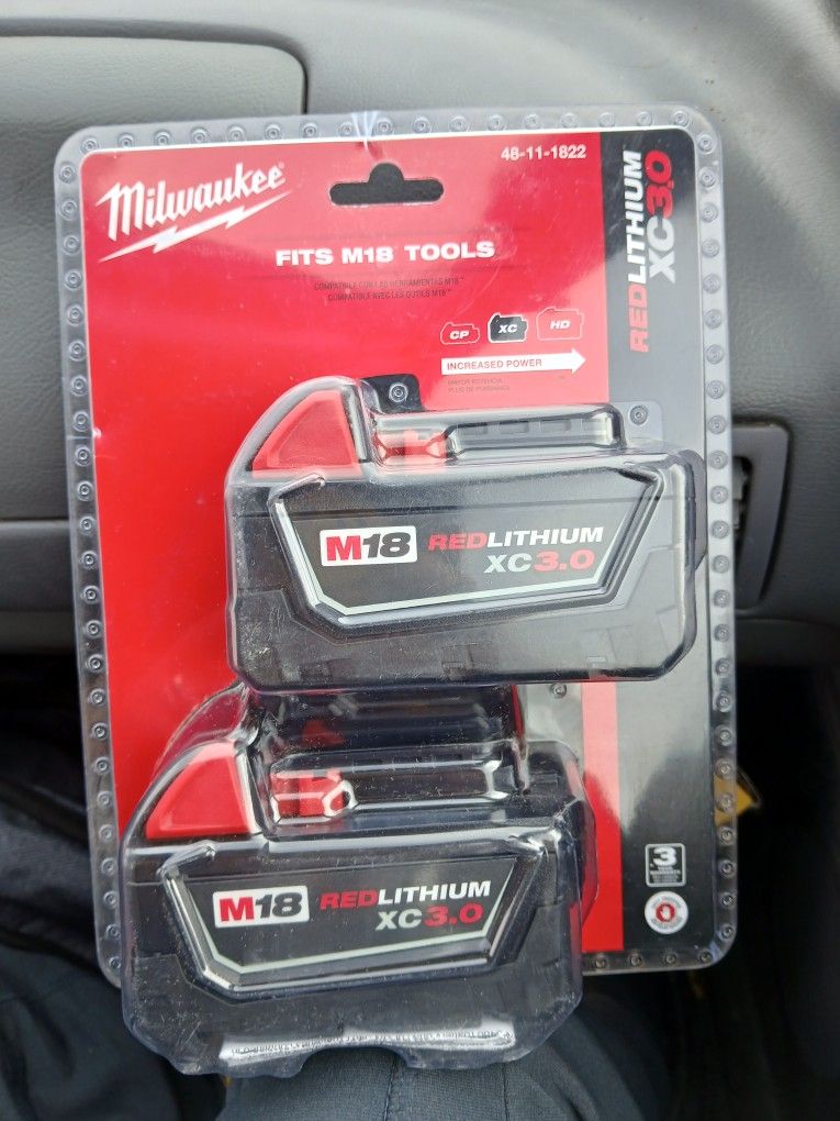 BRAND NEW! Milwaukee XC 3.0 Batteries (2pk)