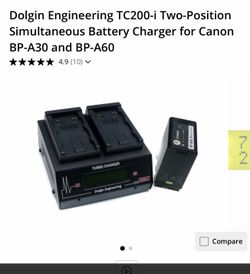 Battery Charger TC200-CAN-A60-i for Canon BP-A60 batteries ANTA