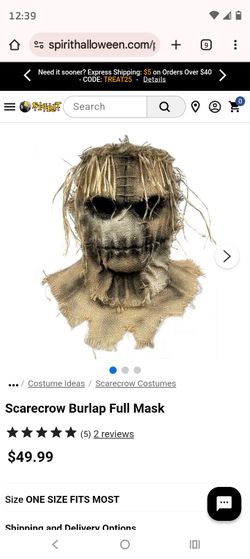 Scarecrow Burlap Mask