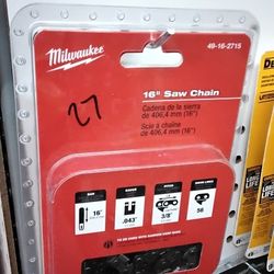 MILWAUKEE 16" SAW CHAIN