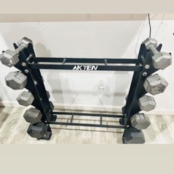 rack with weights