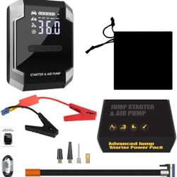 jasminer X5 Car Jump Starter 3000A Portable Car Jump Starter for All Gas Diesel Engine Inflate tire 20000mAh Car Battery 12V Auto Portable Jump Starte