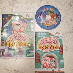 Kirby's Epic Yarn Nintendo Wii video game system With Manual