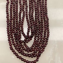 Ruby Beads Neckless (7 Strands) From India