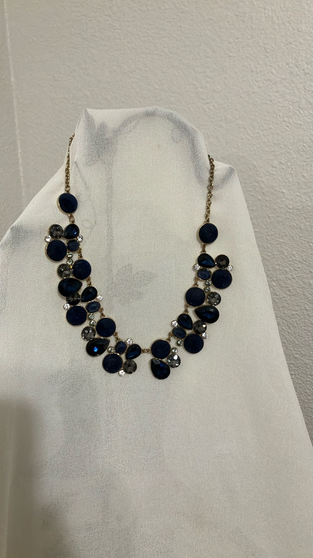 Stones/velvet Dark Blue Necklace $25.