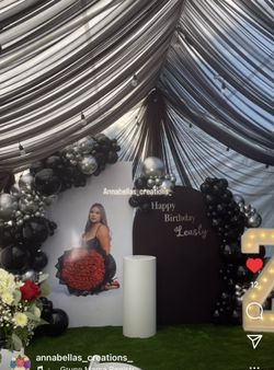 21st Birthday Party Decor, Balloons Garland Party Decor,  Backdrop And Balloons Garland 