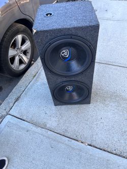 Two 15 inch subwoofer with box