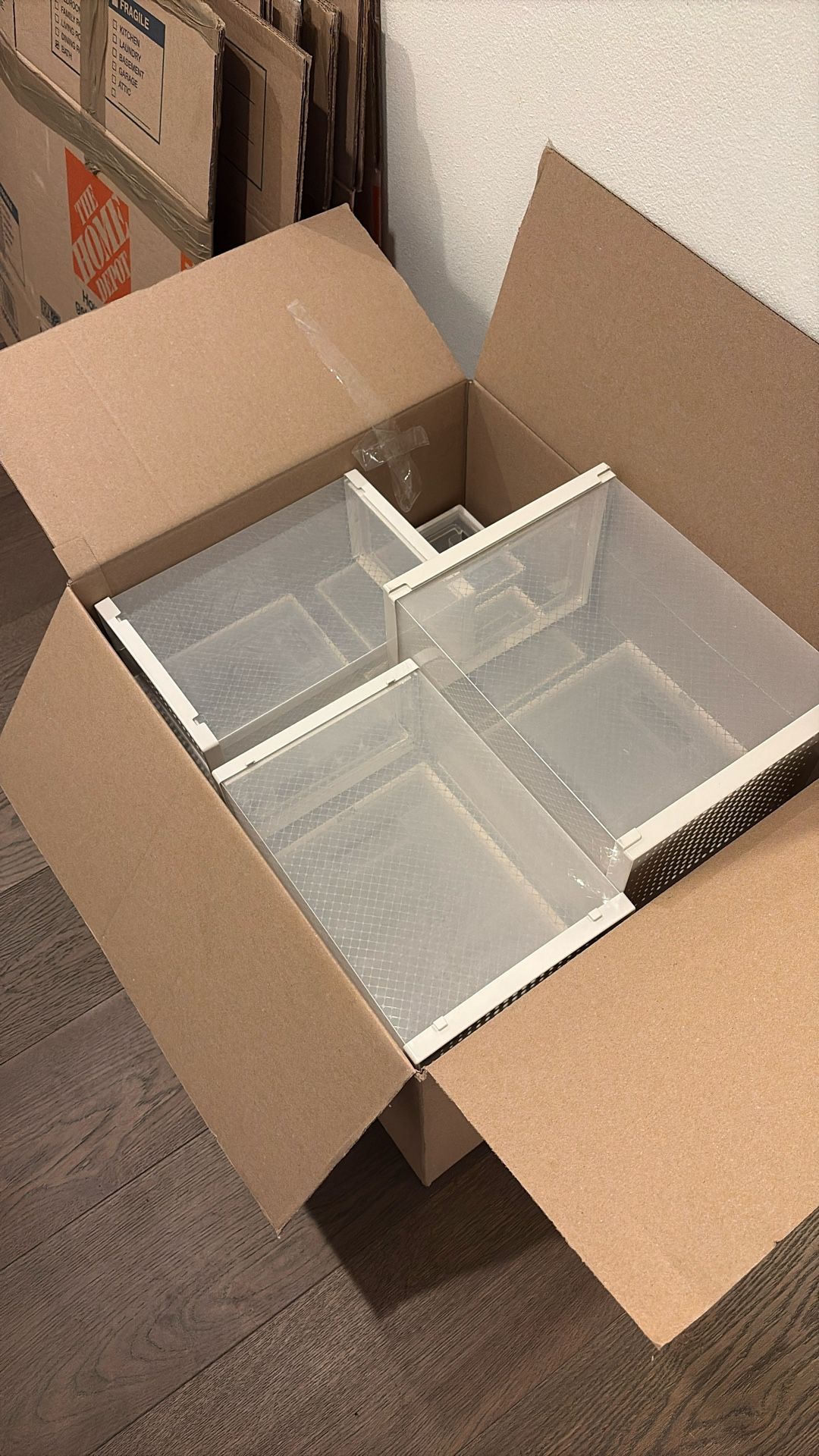 Plastic, Transparent Shoe Organizers/Containers