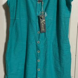 Bass Pro Shops Women’s Natural Reflections Reverse French Terry Dress Size Small 