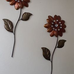 Flores De Metal Para Pared 
