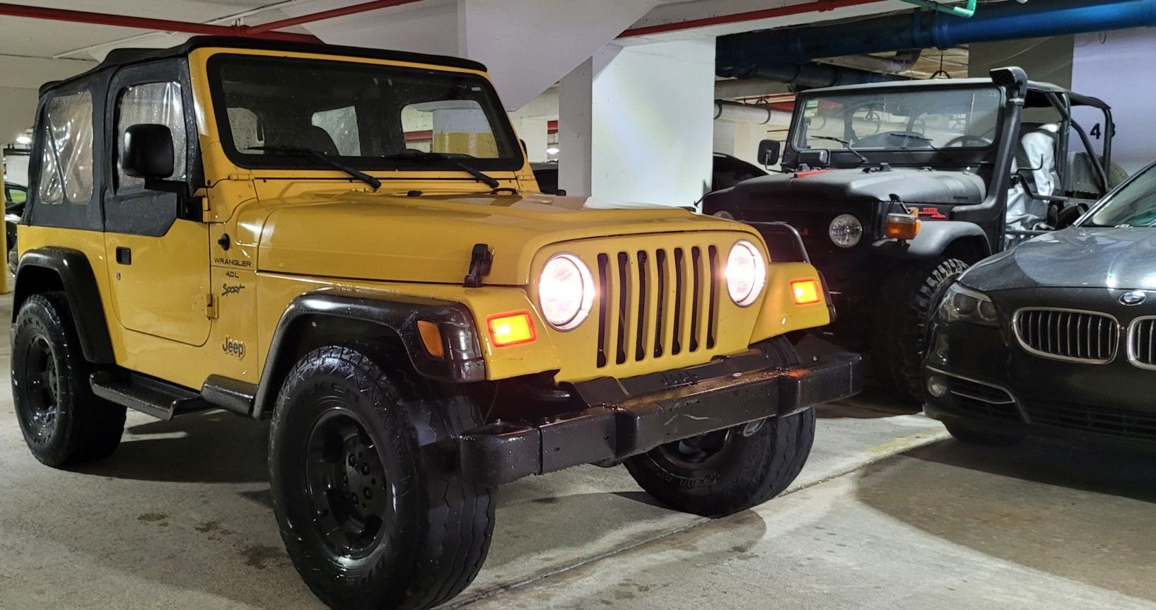 2000 jeep wrangler tj sport4x4 4.0 6 cyl 5 speed NEW REBUILT COMPLET ENGINE O MILES ,new starter,new clutch and transmission parts ,n