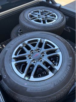 (4) Brand New, Toyota TRD Rims & Michelin Primacy LTX Tires.
