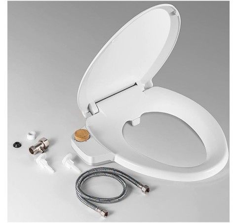 Vantency Non-Electric Bidet Toilet Seat for Elongated Toilet Seat