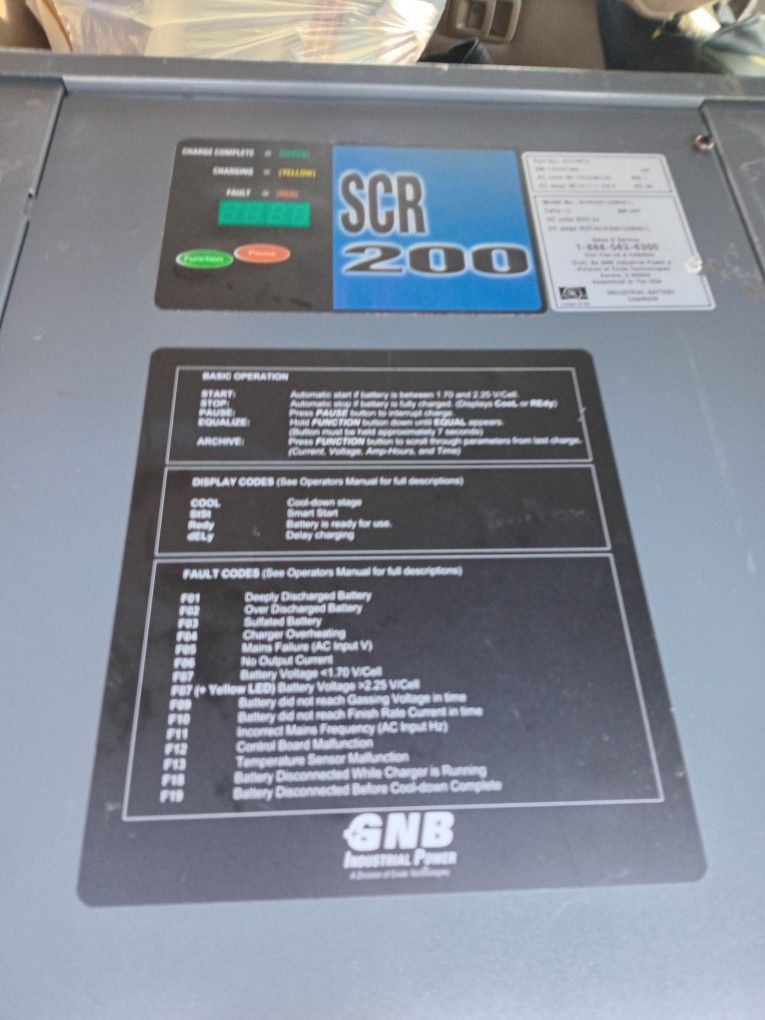 SCR 200 GNB CHARGER