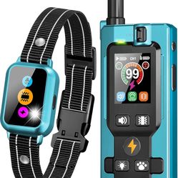 Frayo Dog Training Collar with Remote - 5 Training Modes 3300FT Electric Dog Shock Collar IP67 Waterproof Rechargeable E Collar for Large Medium Small