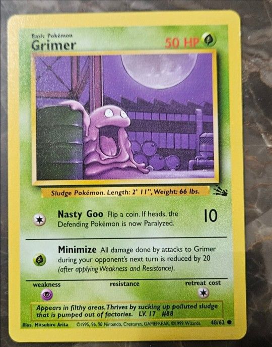 Pokemon fossil Set Grimer