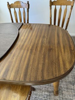 Wood Table And Chairs