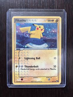Pikachu Pop 5 Inverted Back Error Holo Rare Pokemon Card