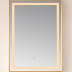 Teruel 24” W x 36” H Large Rectangular Aluminum 