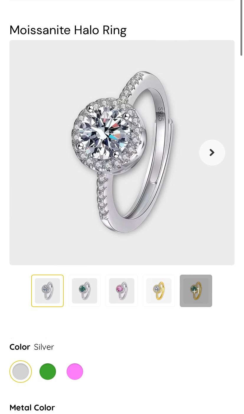 Crazy Discount Diamond look VVS Moissanite Ring — GRA Certified & Sterling Silver — Luxury Sparkle