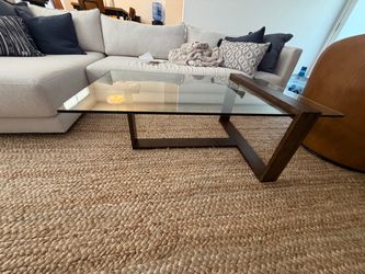 Mid-Century Modern Glass Coffee Table