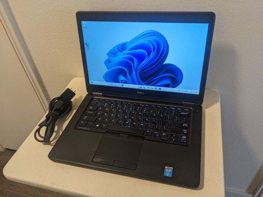 Dell 14.1" 1080p Laptop - Windows 11 Pro, Intel Core i5 3.0 GHz, 8gb RAM, Fast 128 GB SSD, Backlit Keys, Light/Thin/Good Battery! (MSRP $400)
