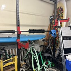 Squat Rack And Barbell