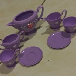 INCOMPLETE Vtg  1996 Barbie Tea Set -W6
