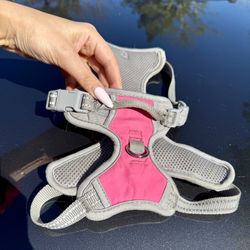 Pink and Gray Dog Harness Small 