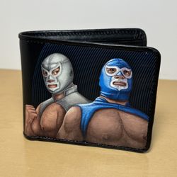 Lucha Libre México! Exquisitely handcrafted leather wallets inspired by Mexican wrestlers. 