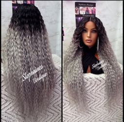 Human Hair Blended Lace Front Wig