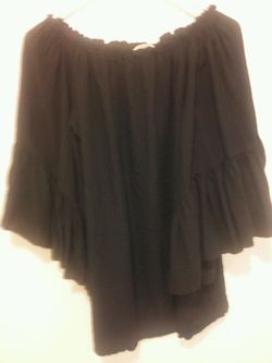 Black bead womens shirt