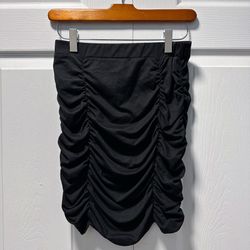 Ruched Bodycon High Waisted Mini Skirt