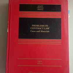 Problems In Contract Law Cases And Materials 