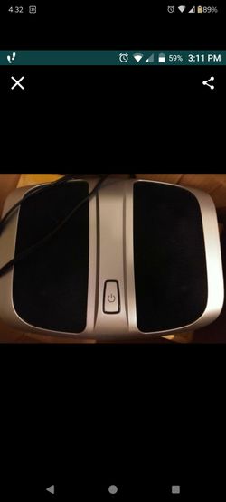 Sharper image shiatsu foot massager with infrared heat