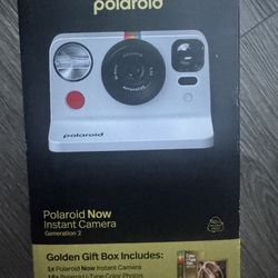Brand new unopened Poloroid Now Instant Camera Generation 2 Golden Box Set