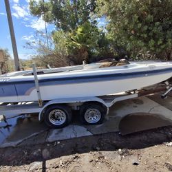 20 foot American skier competition style ski boat. Open bow, direct drive, 350 Chevy motor,  