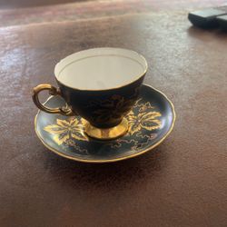 English Tuscan China Cup And Saucer 