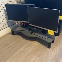 Two Computer Monitors 