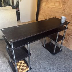 Dark Brown Wooden Desk
